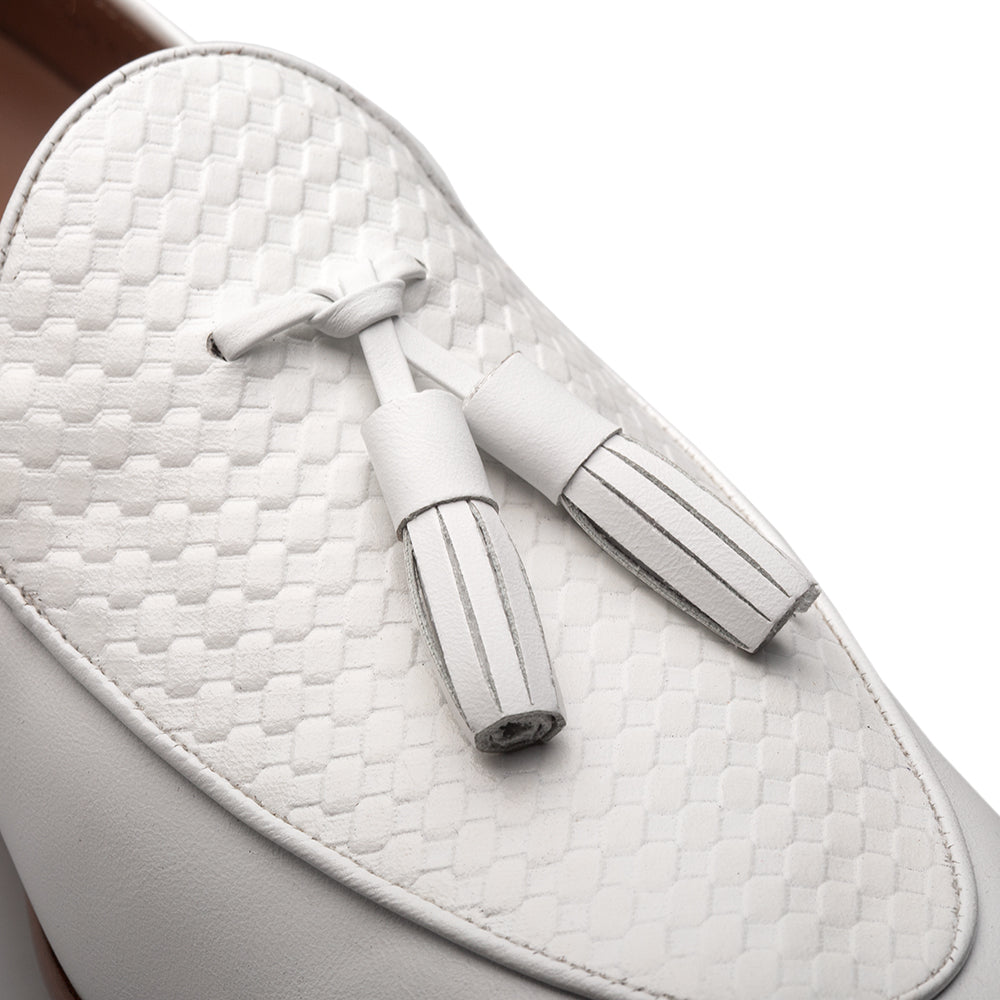 Embossed Calf Tassel Loafer