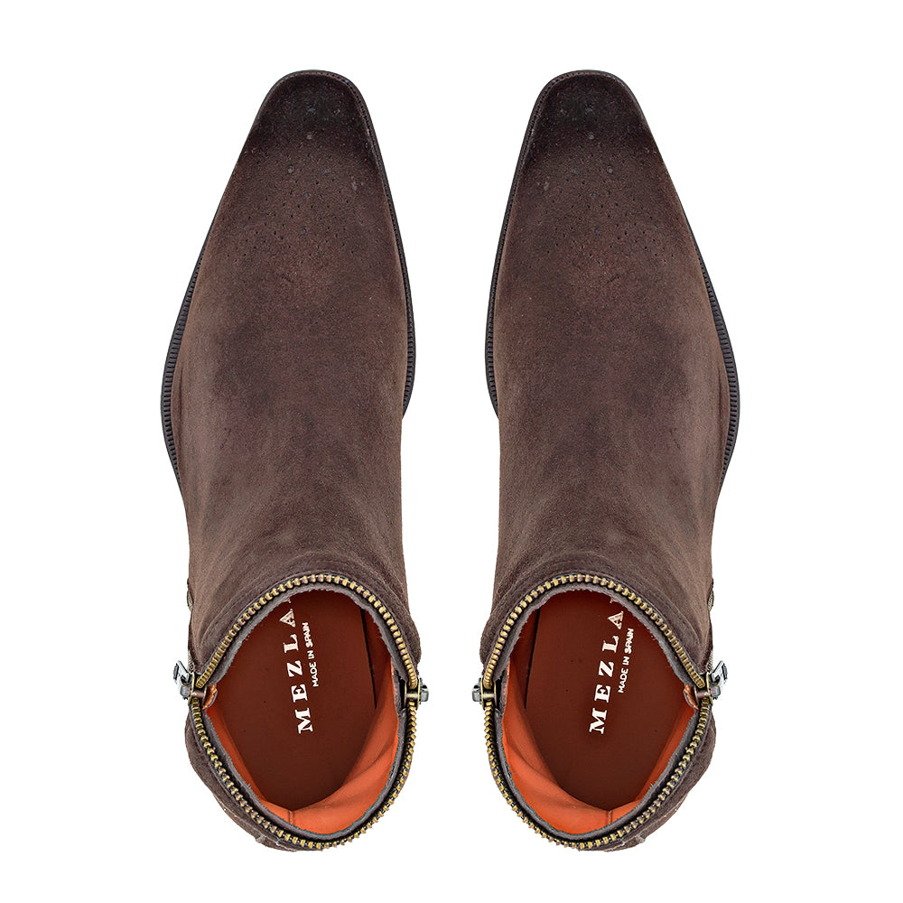 Moretti Suede Zip Boot