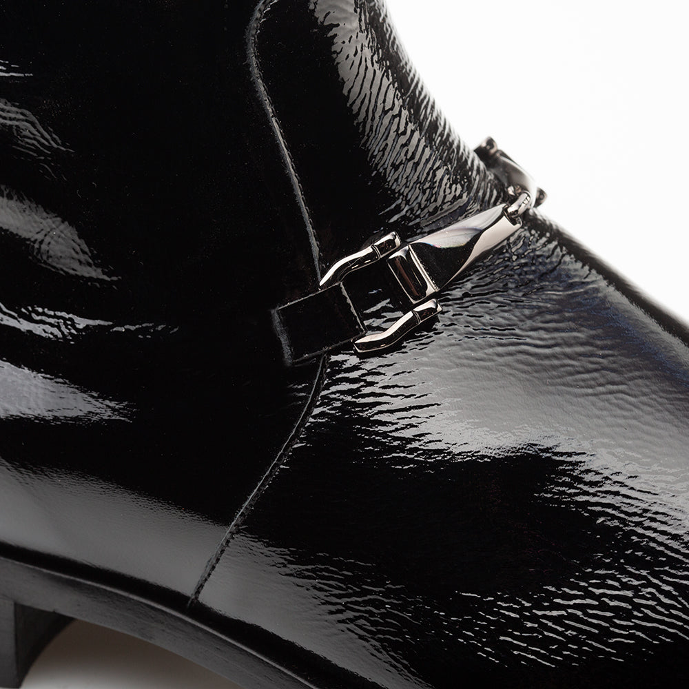 Buscemi Hi-Shine Ornament Boot