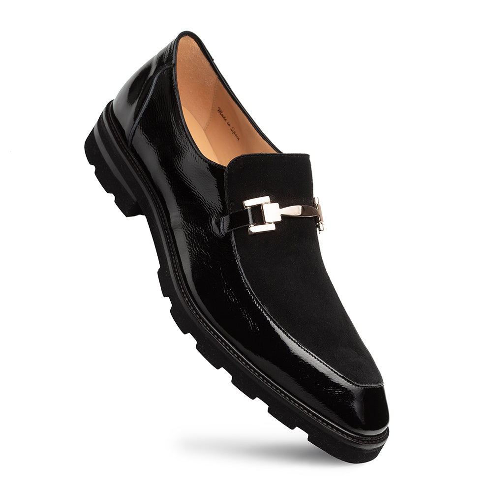 Valone Hi-Shine/Suede Lug Slip On