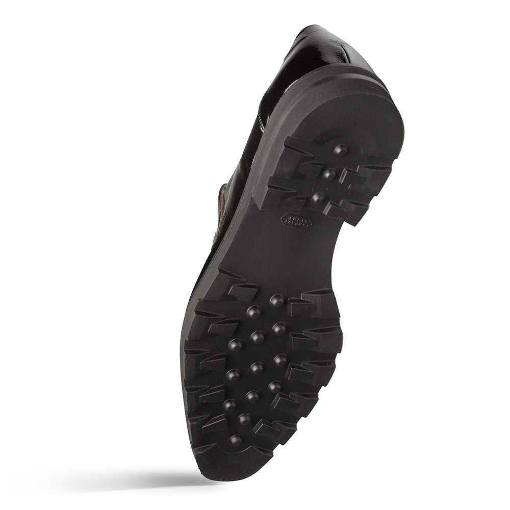 Valone Hi-Shine/Suede Lug Slip On