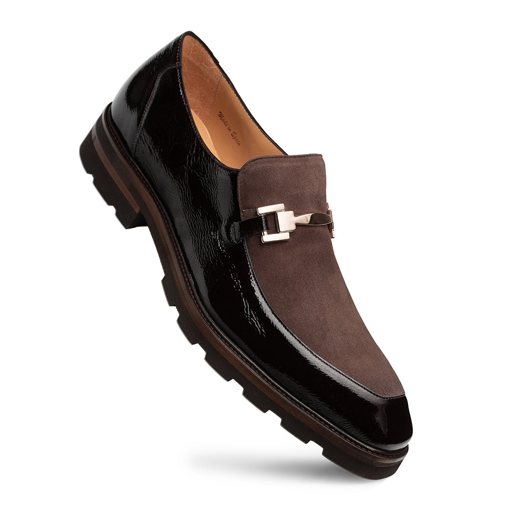 Valone Hi-Shine/Suede Lug Slip On