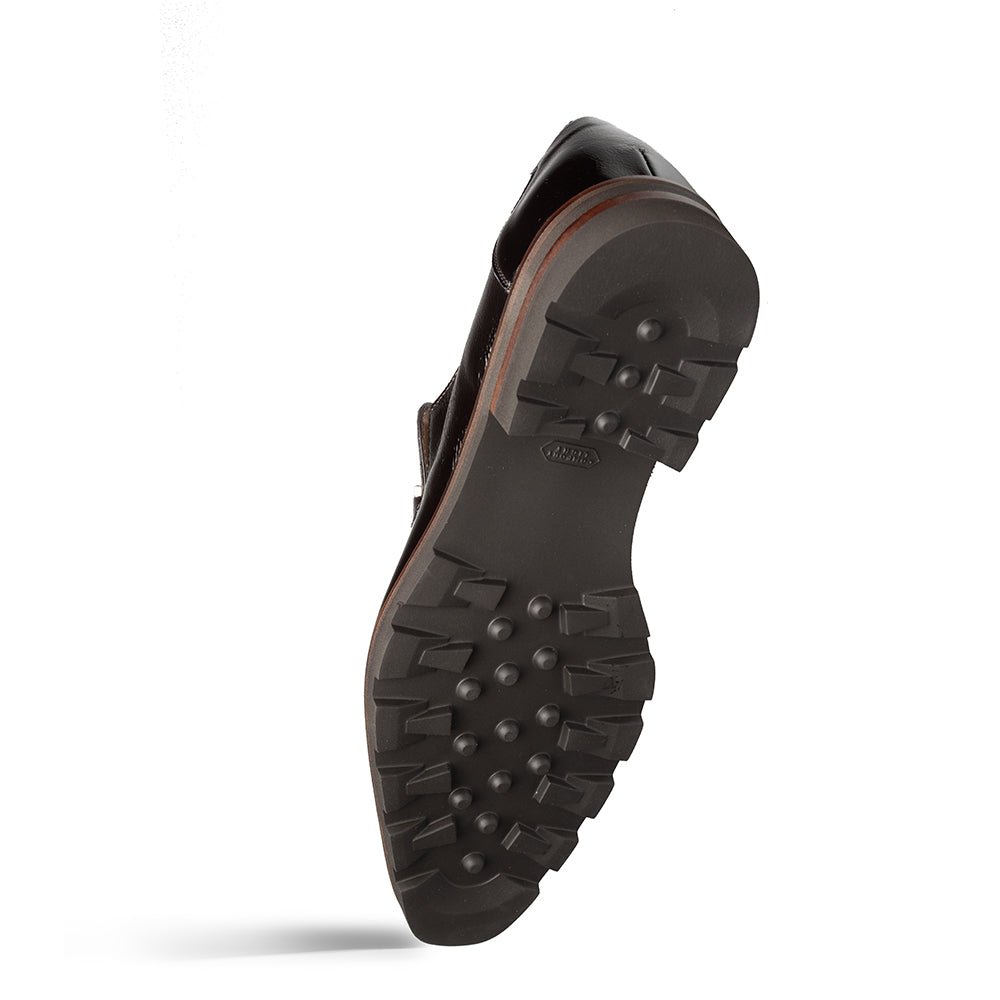 Valone Hi-Shine/Suede Lug Slip On