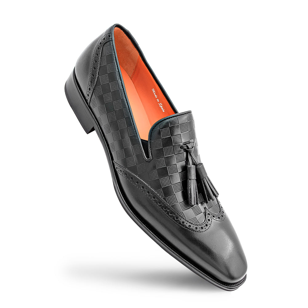 Embossed Tassel Slip On