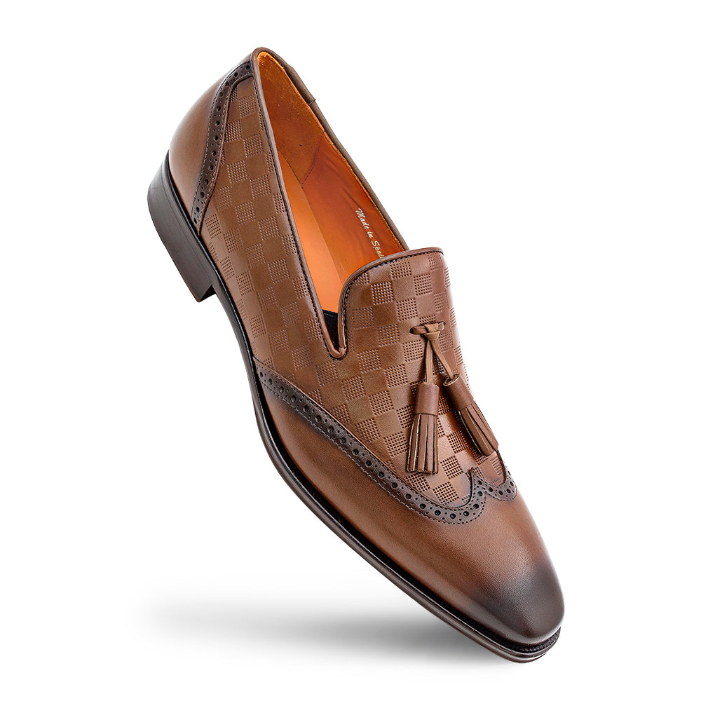 Embossed Tassel Slip On