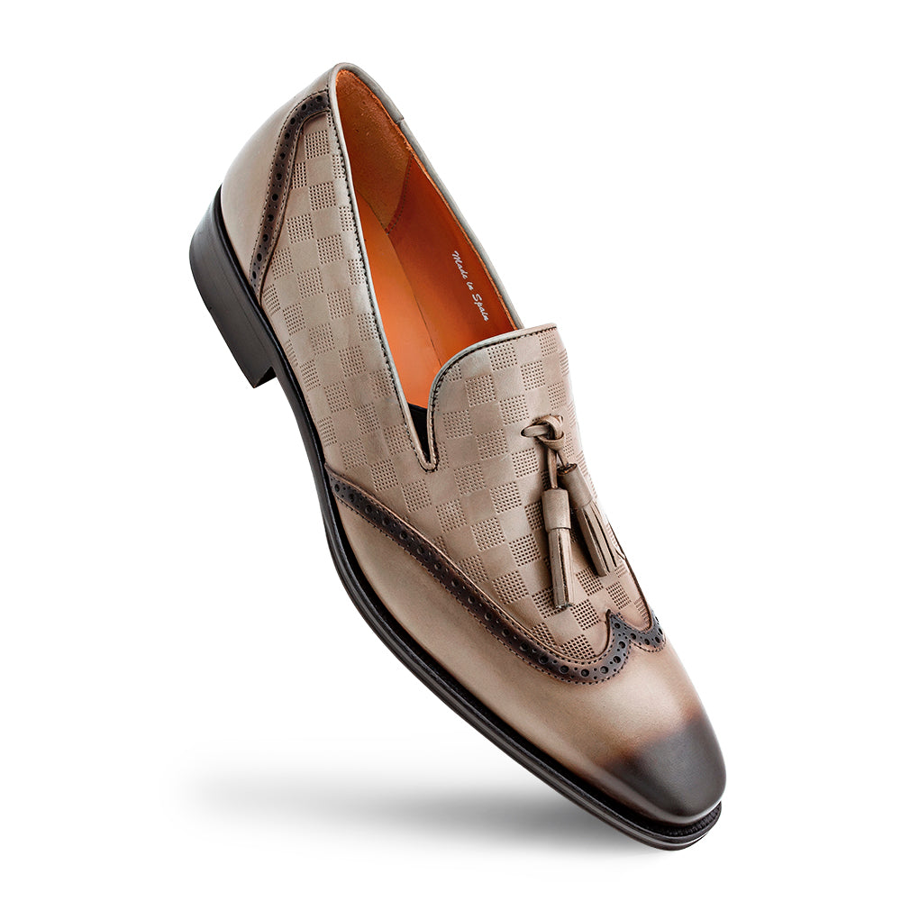 Embossed Tassel Slip On