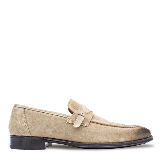 Suede Side Strap Loafer
