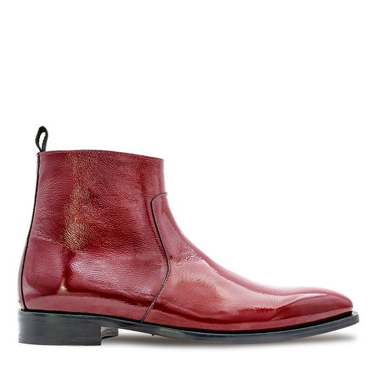 Textured Hi-Shine Calf Boot