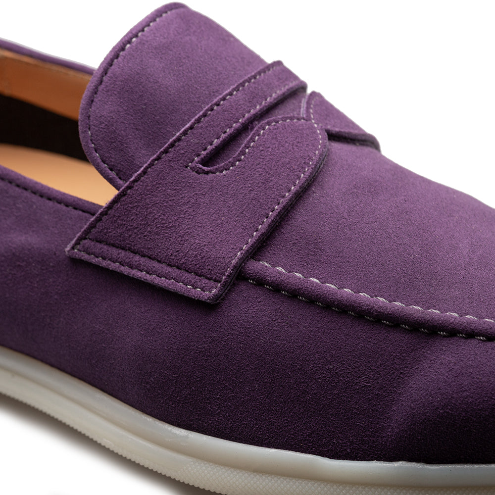 Suede Soft Flex Penny Moccasin