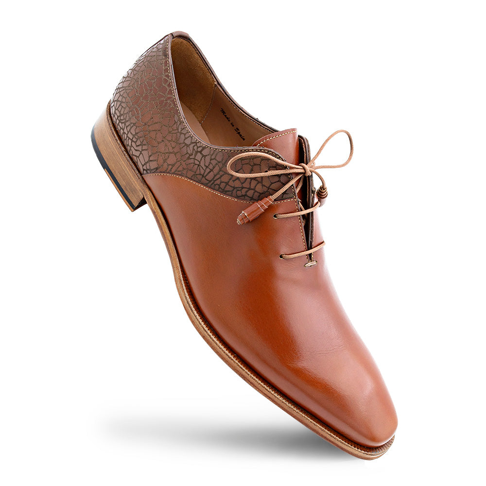 Calf/Laser-print Wholecut Lace Up