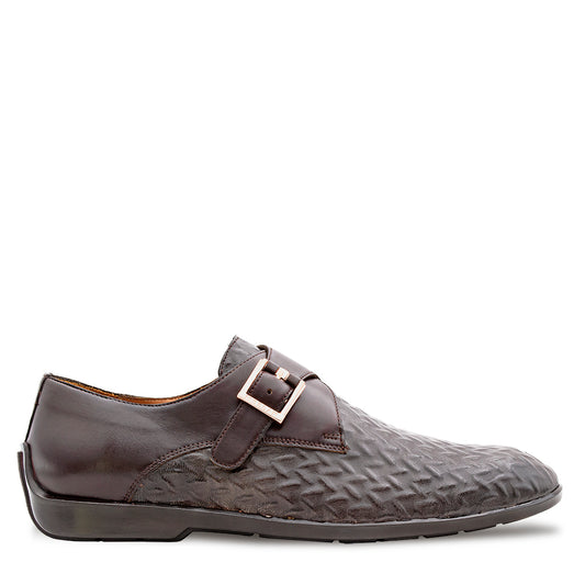 Embossed Calf Casual Monk