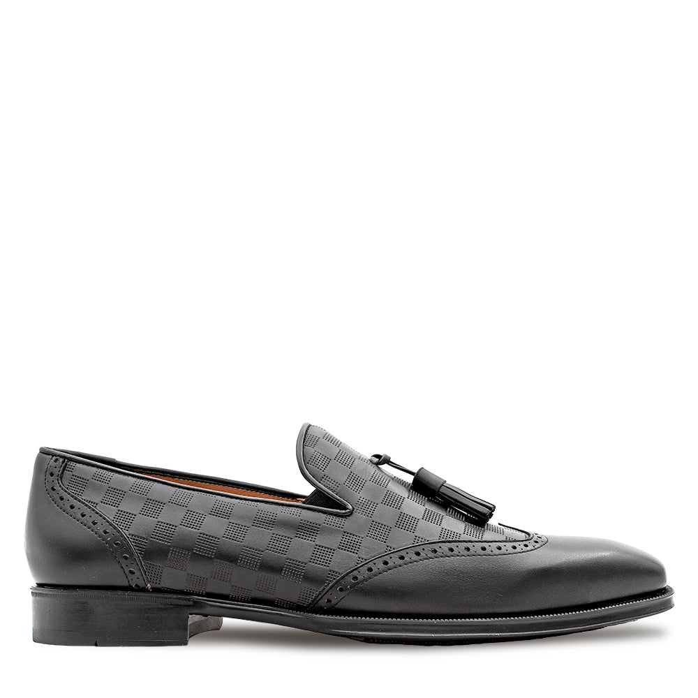 Calf Embossed Tassel Loafer
