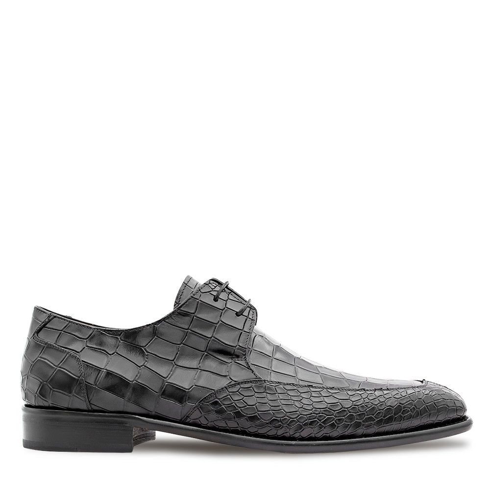 Croc Embossed Split Toe Derby
