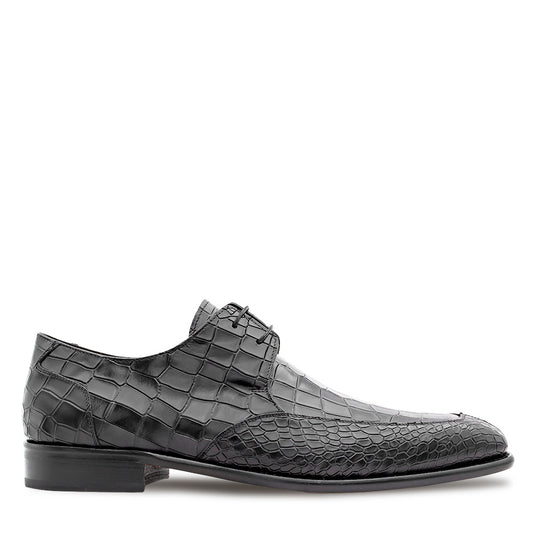 Croc Embossed Split Toe Derby