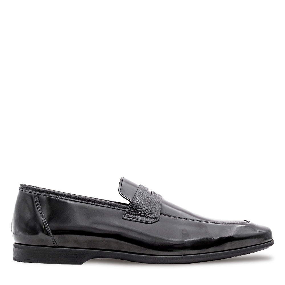 Shiny/Textured Calf Casual Loafer