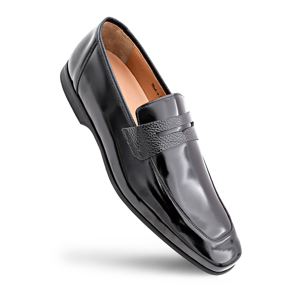 Shiny/Textured Calf Casual Loafer