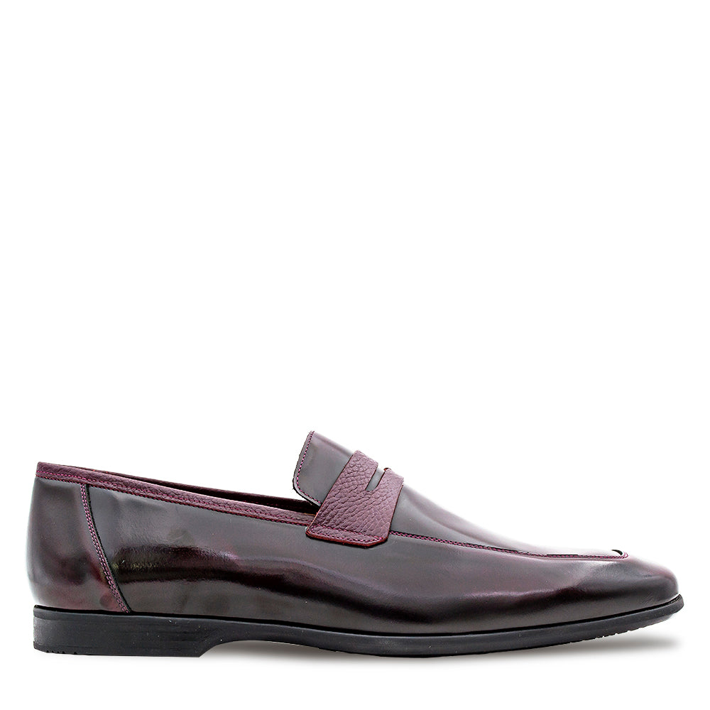 Shiny/Textured Calf Casual Loafer