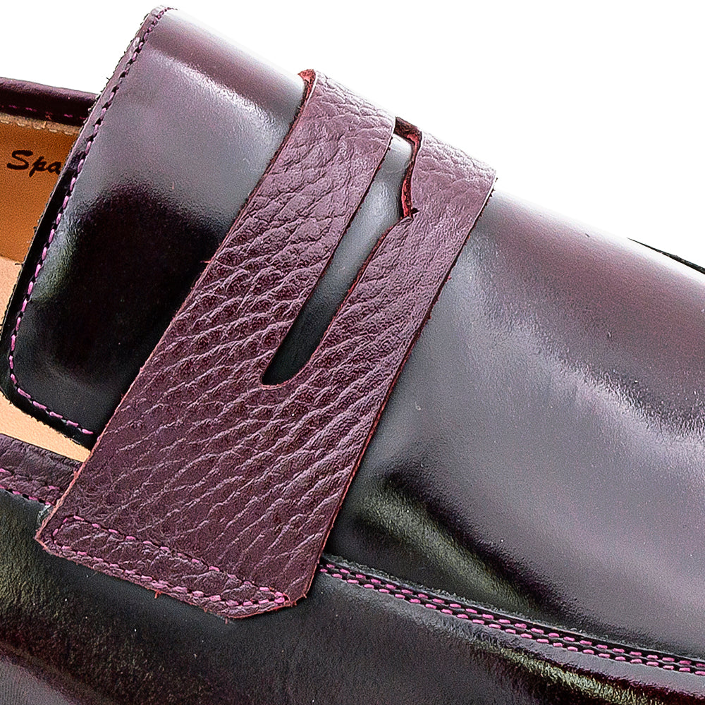 Shiny/Textured Calf Casual Loafer