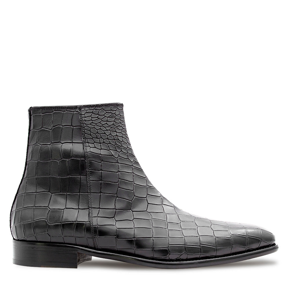 Embossed Leather Boot