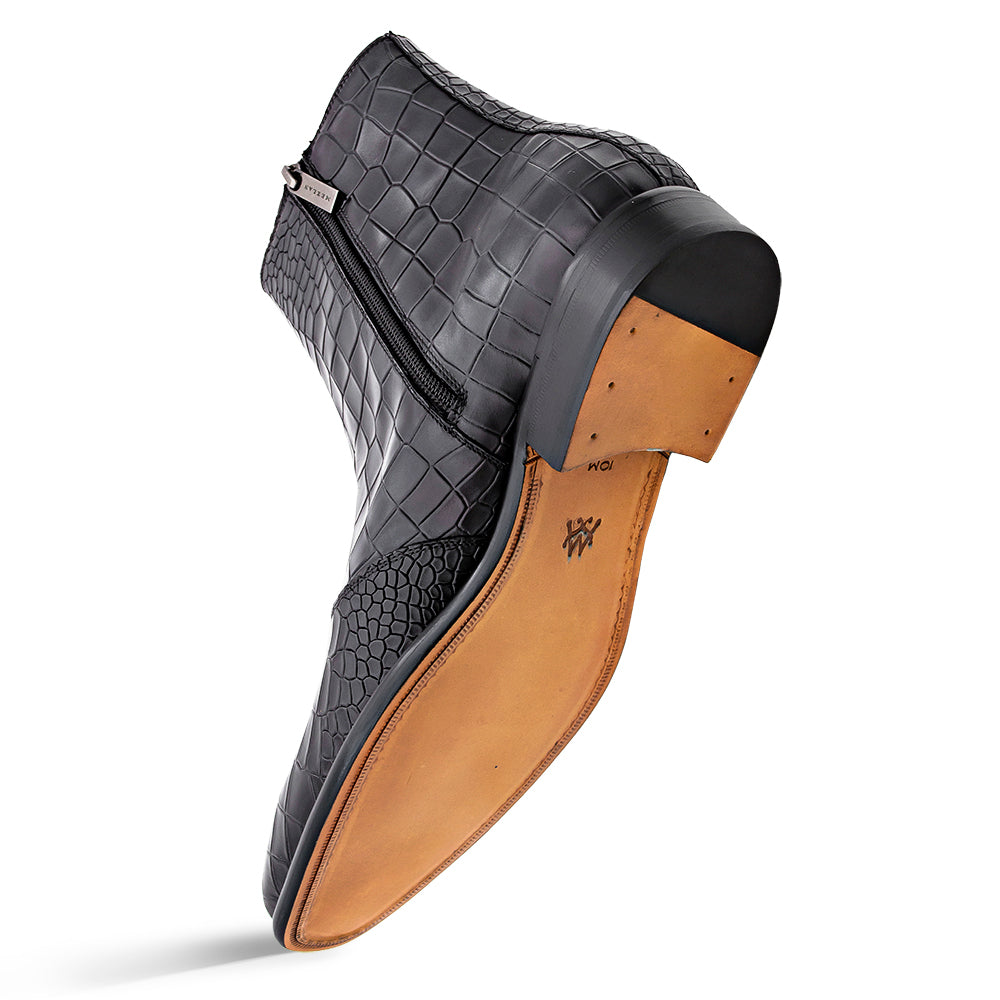 Embossed Leather Boot