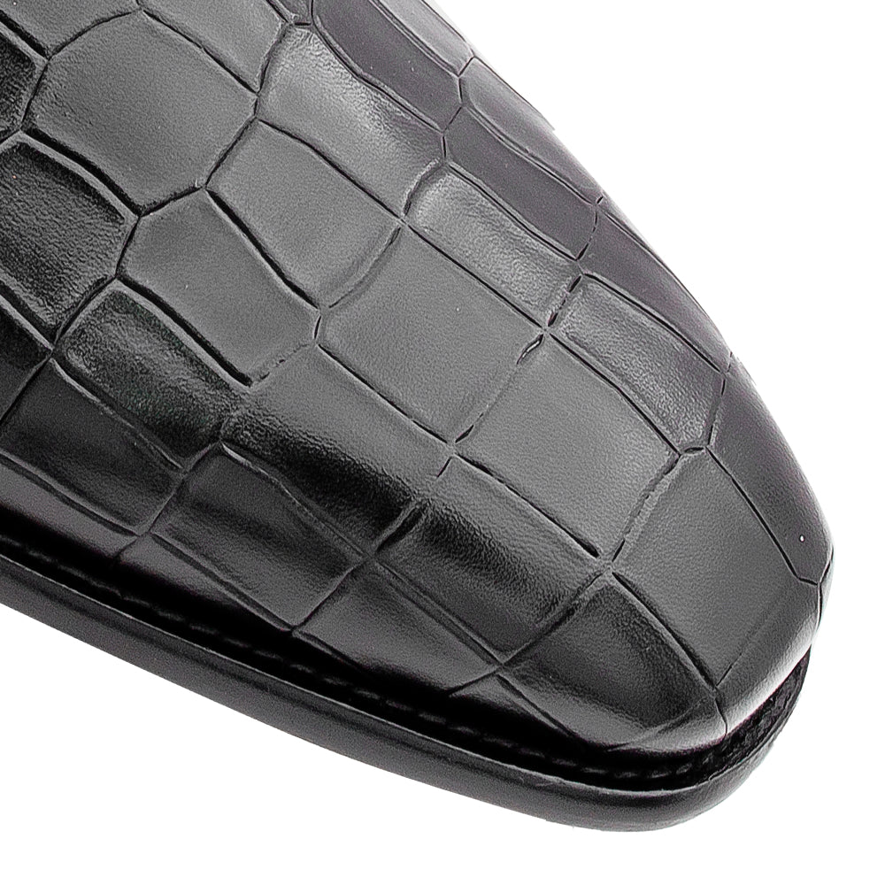 Embossed Leather Boot