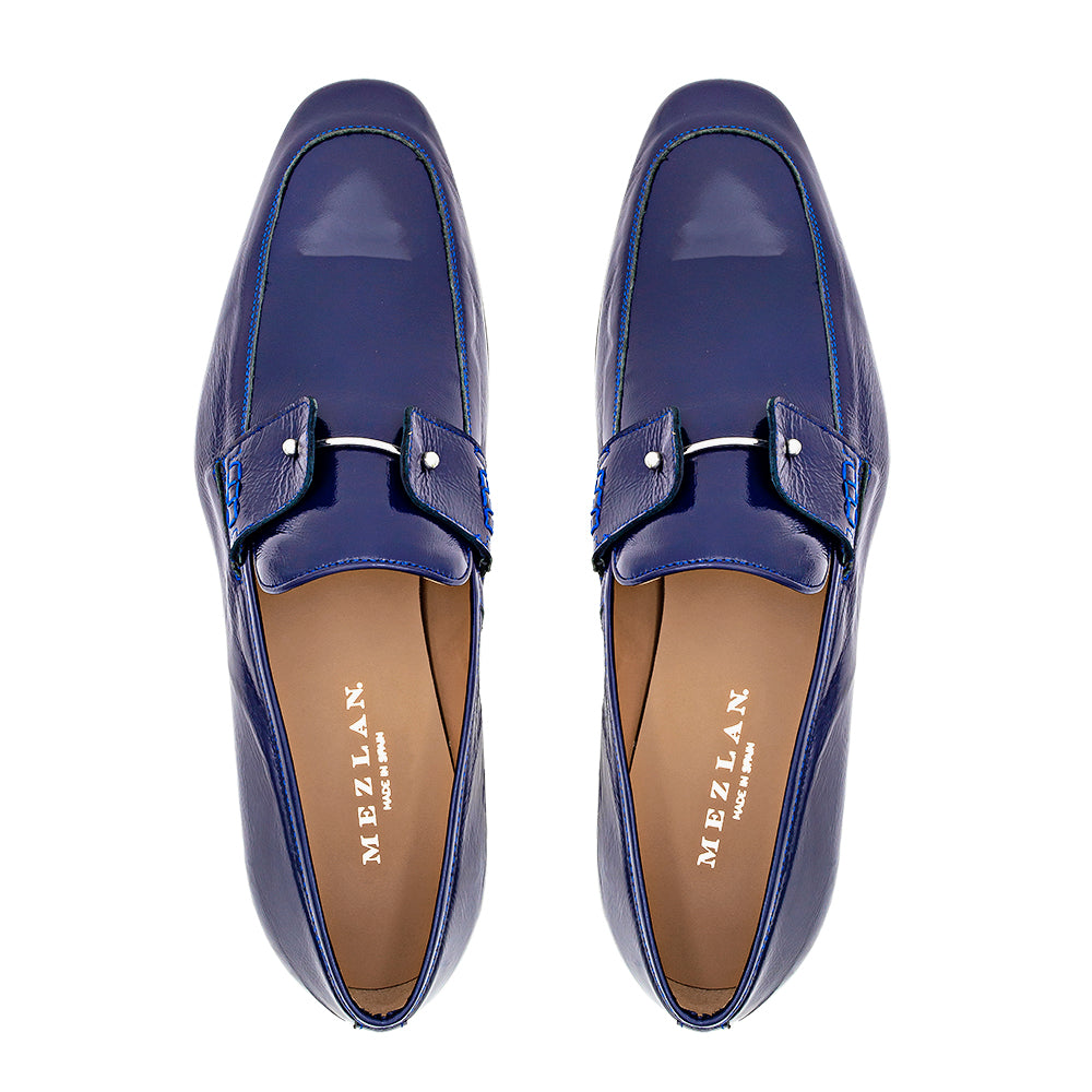 Textured Patent Leather Loafer