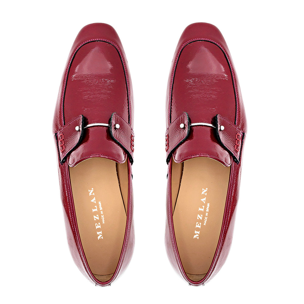 Textured Patent Leather Loafer