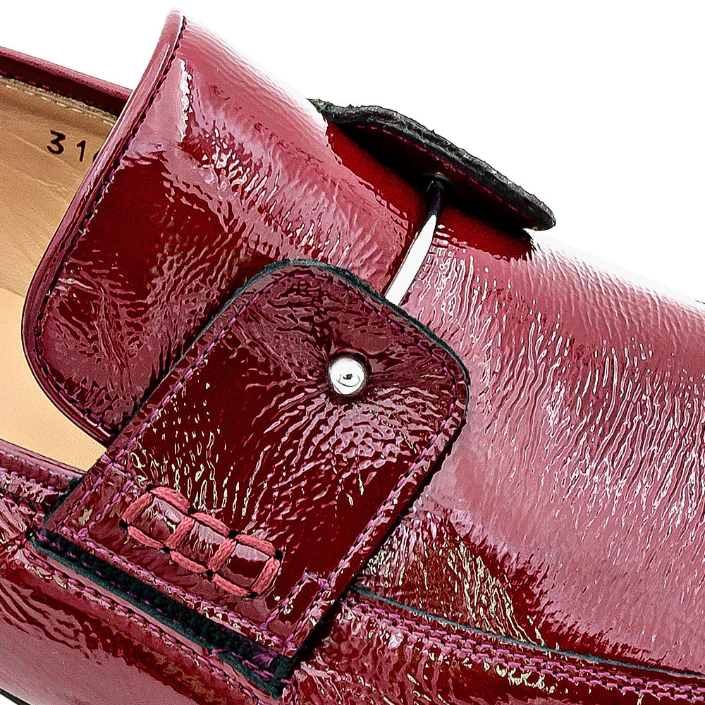 Textured Patent Leather Loafer