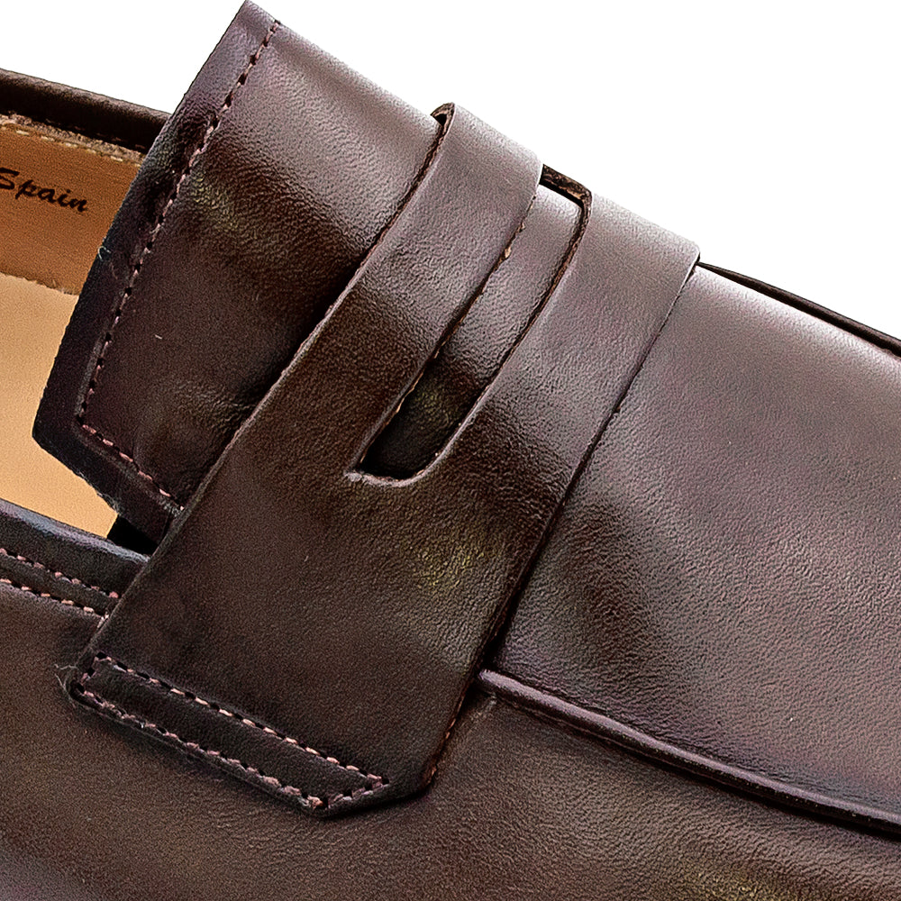 Calf Penny Rubber Sole Loafer