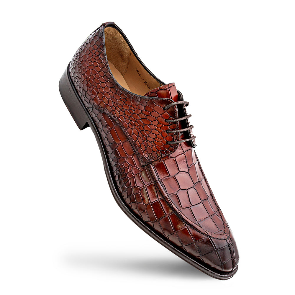 Croc-Embossed Derby