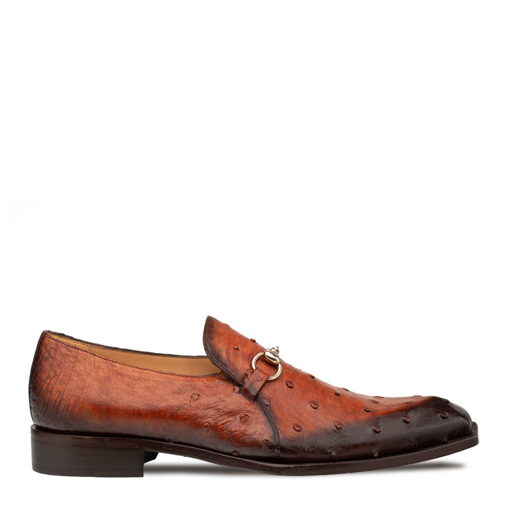 Ostrich Asymmetric Ornament Slip On Mezlan Warehouse