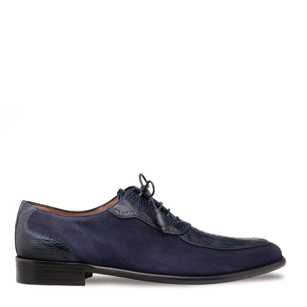 Suede/Ostrich 5-Eyelet Oxford – Mezlan Warehouse