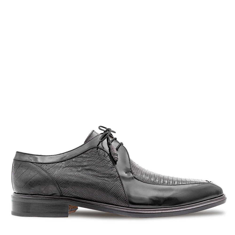 Shiny Calf/Lizard Split Toe Derby