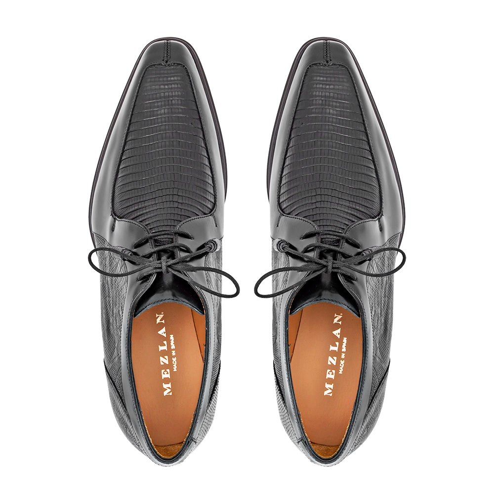 Shiny Calf/Lizard Split Toe Derby