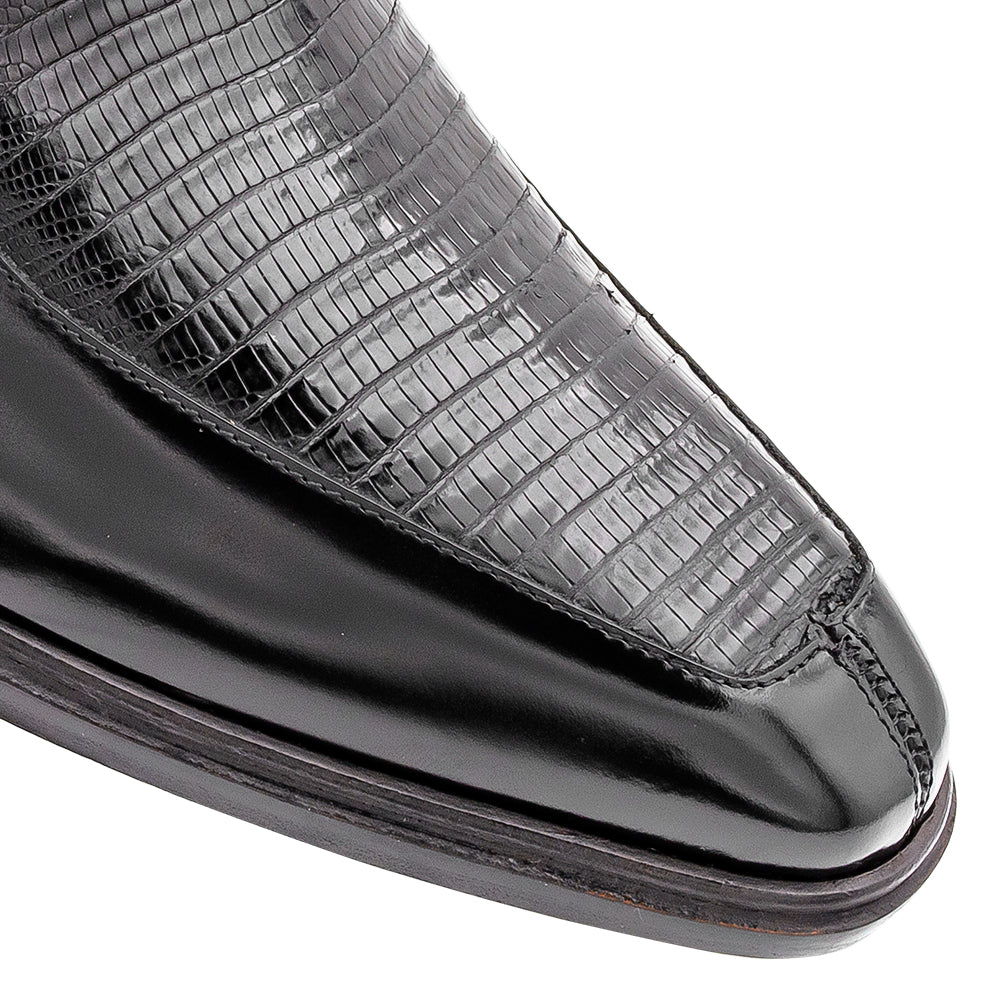 Shiny Calf/Lizard Split Toe Derby