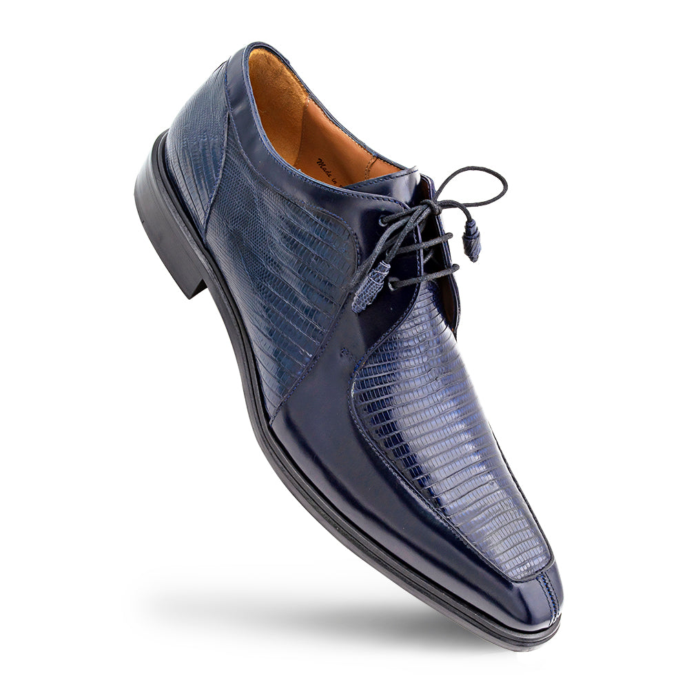Shiny Calf/Lizard Split Toe Derby