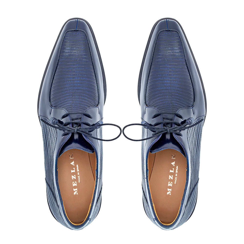 Shiny Calf/Lizard Split Toe Derby