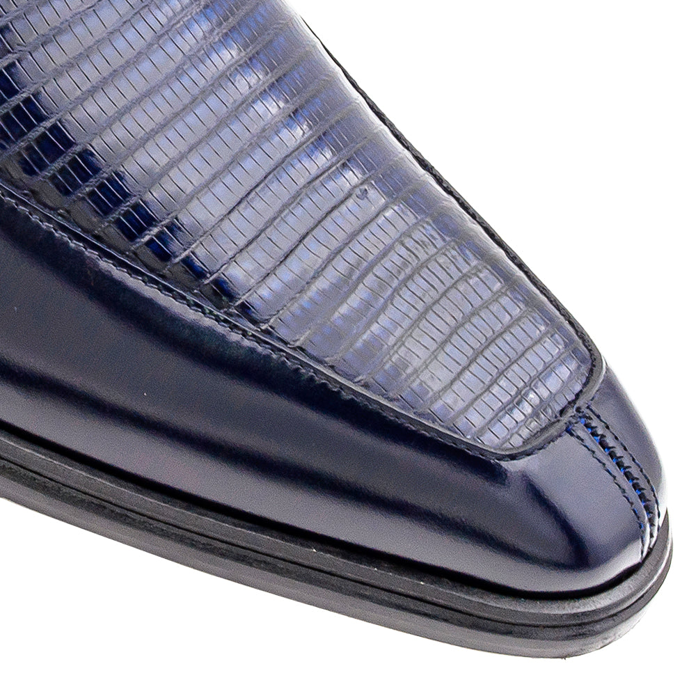 Shiny Calf/Lizard Split Toe Derby