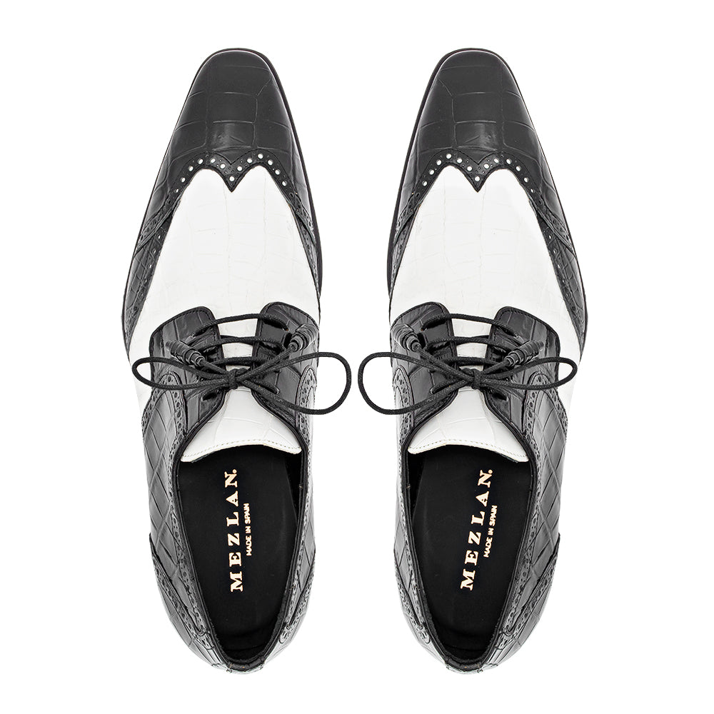 Two-Tone Alligator Derby Mezlan Warehouse Two-Tone Alligator Derby Mezlan Warehouse