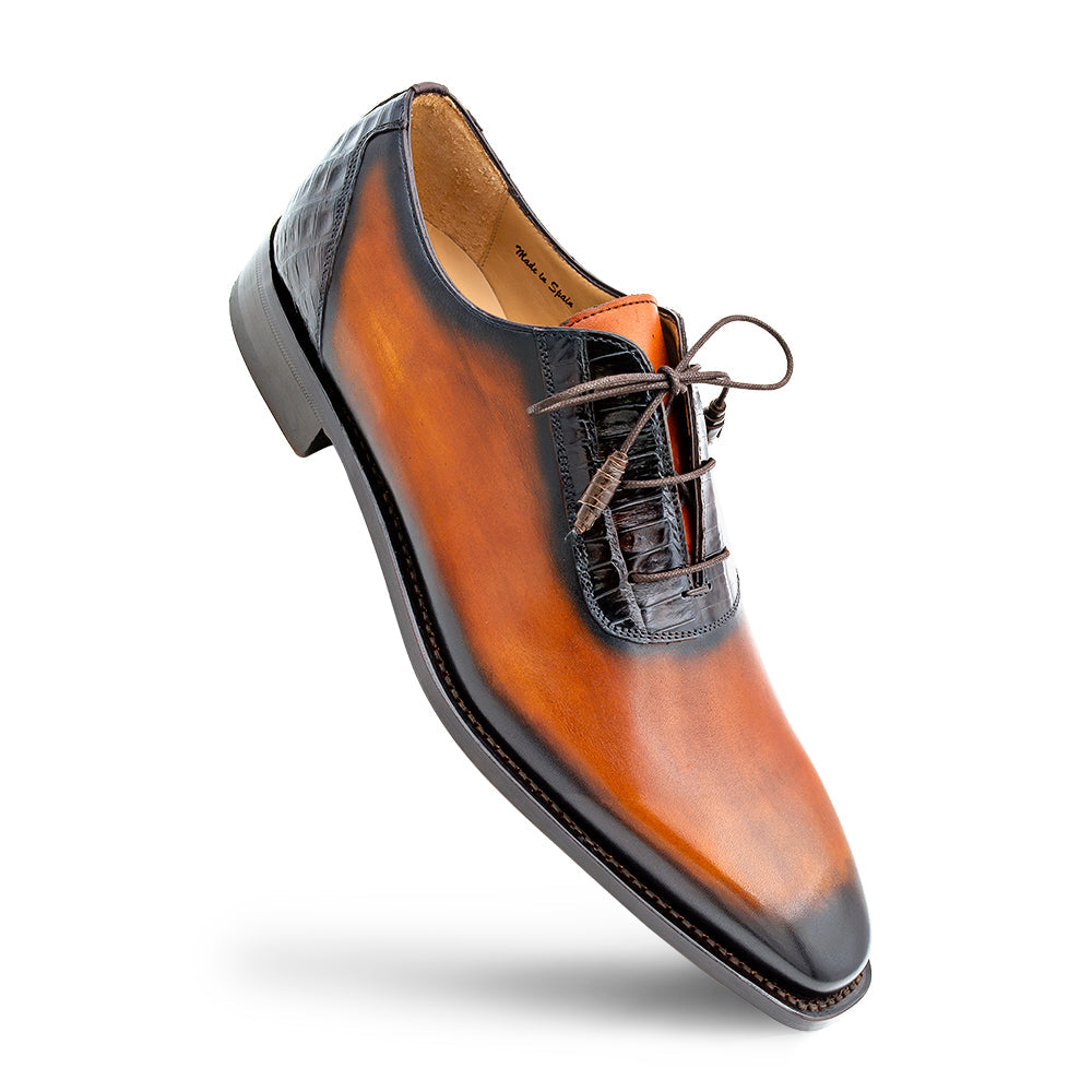 Patina Calf/Crocodile Oxford