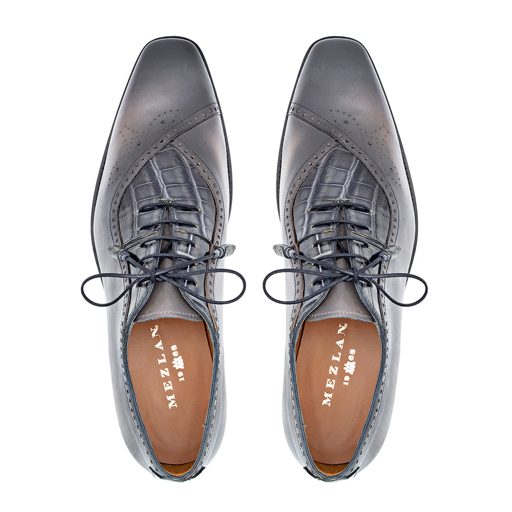 Calf/Alligator Oxford