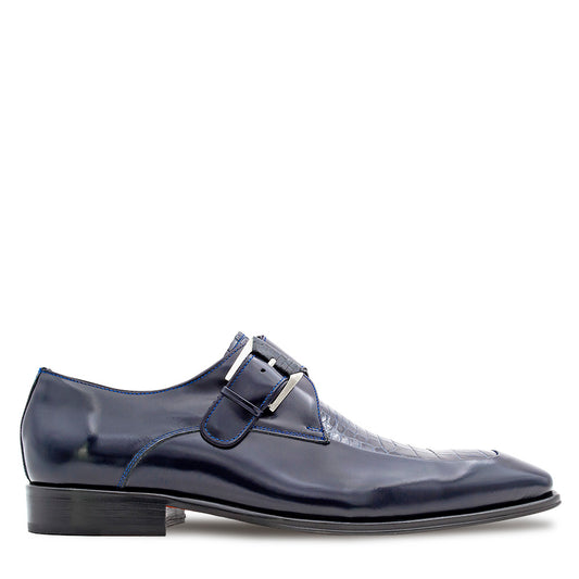 Hi-Shine Calf/Alligator Monk