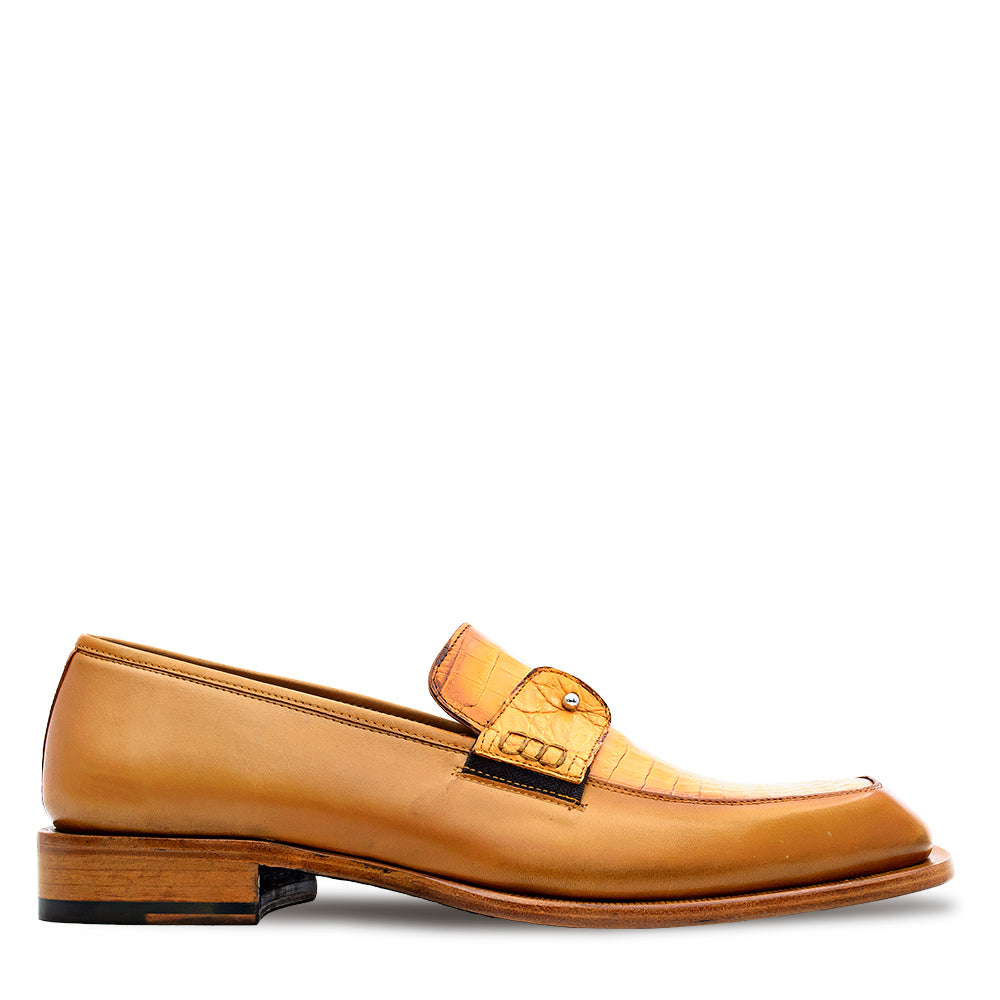 Calf/Alligator Slip On