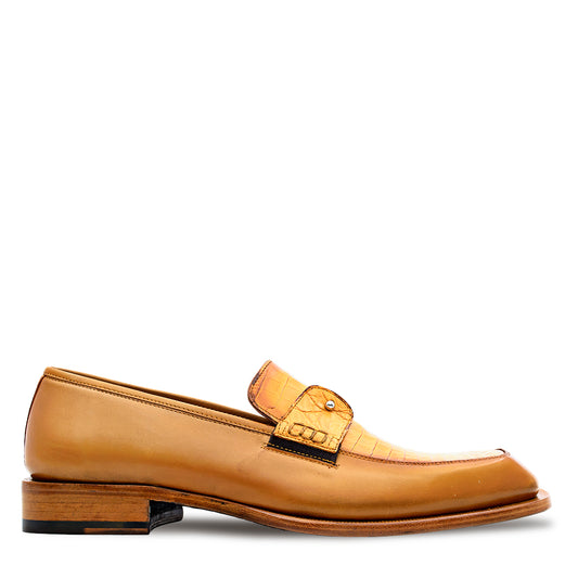 Calf/Alligator Slip On