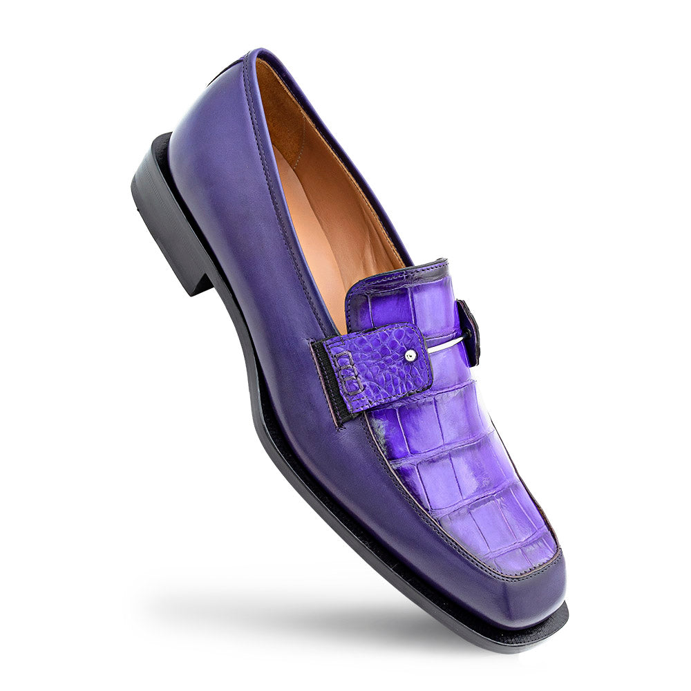 Calf/Alligator Slip On