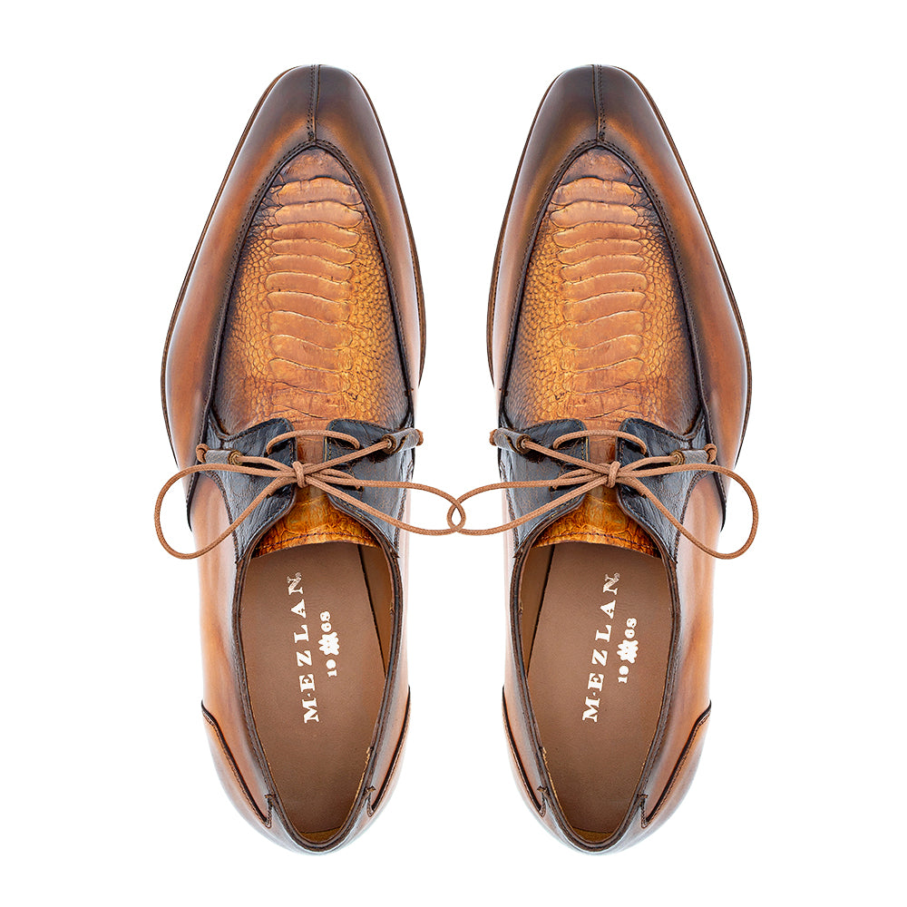 2-Eyelet Ostrich Paw Derby