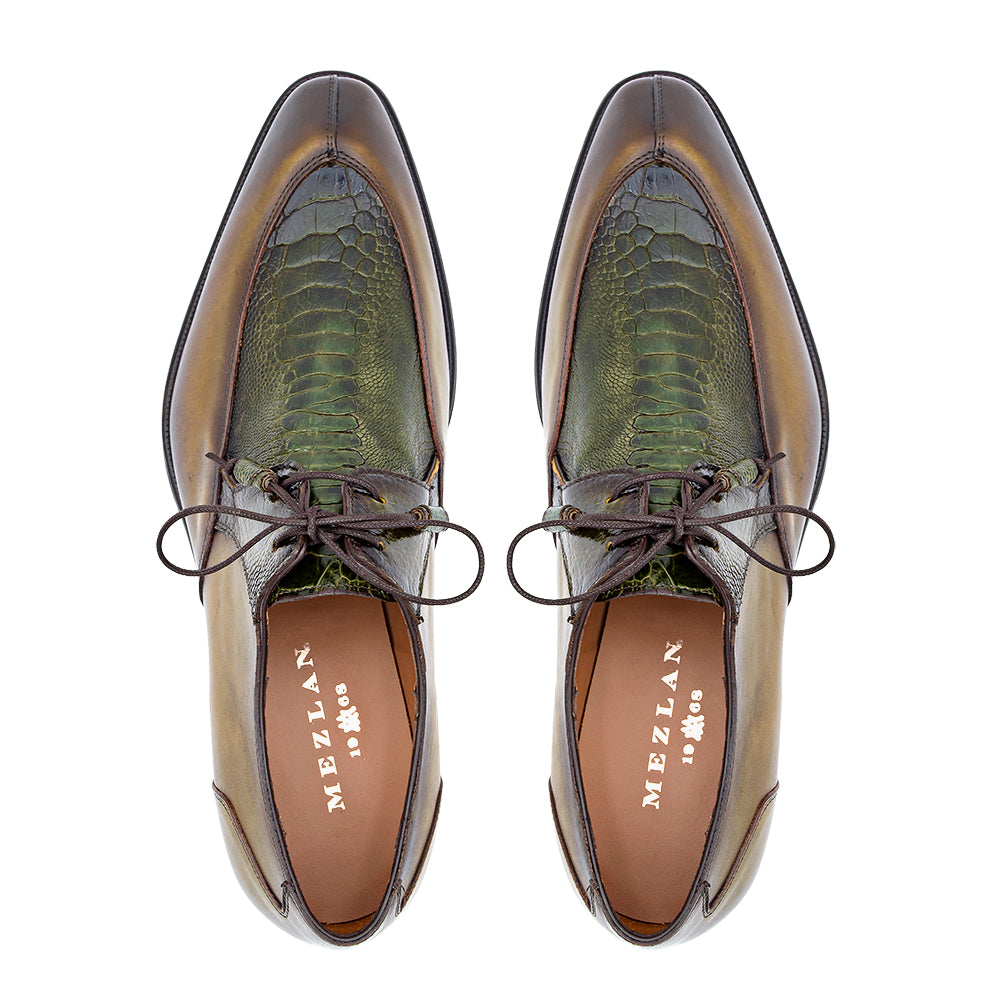 2-Eyelet Ostrich Paw Derby