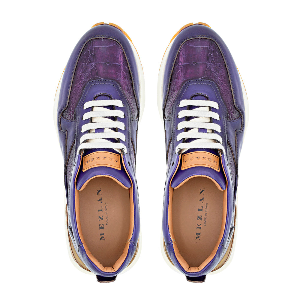 Calf/Ostrich Paw Sneaker