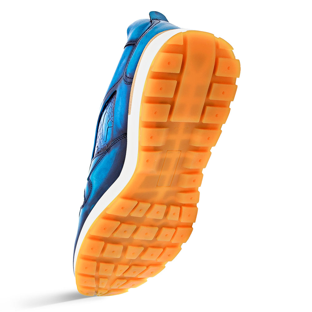Calf/Ostrich Paw Sneaker
