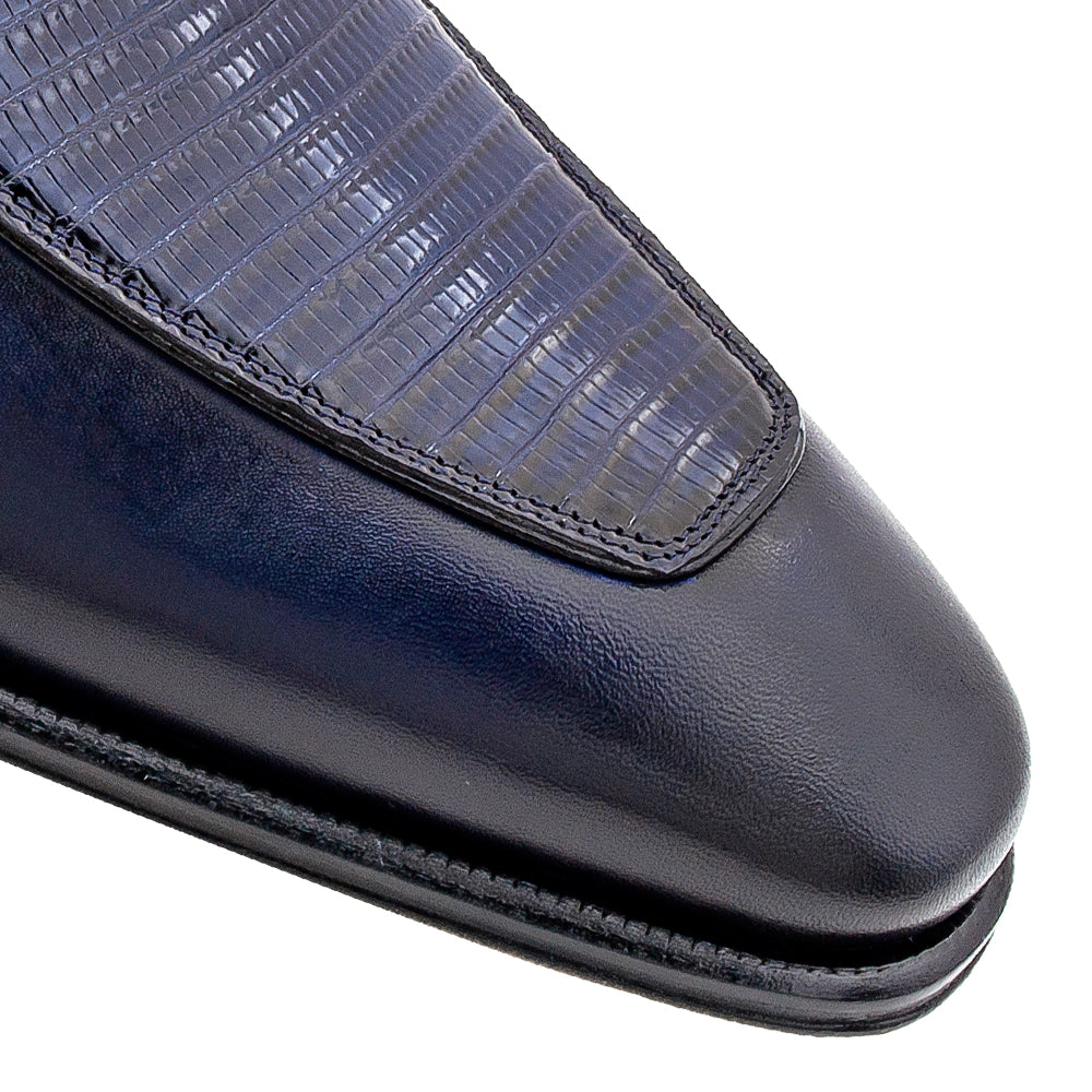 Calf/Lizard Dress Slip On